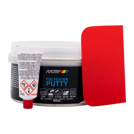 Mastic polyester Motip pour acier 1000 grammes