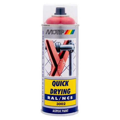 Motip industriel ral3002 400 ml.