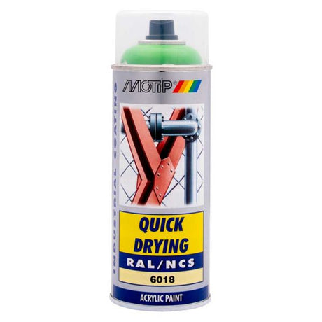 Motip industriel ral6018 400 ml.