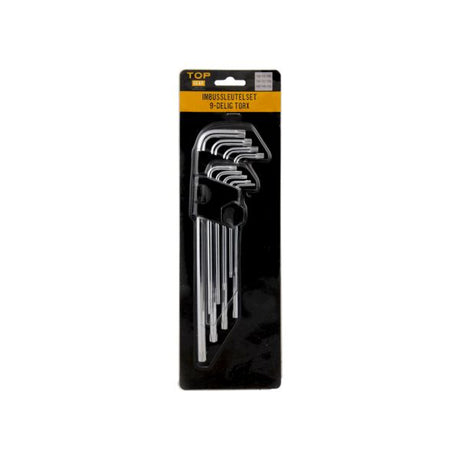Topgear Topgear Allen Keys Set 9 pièces, Torx