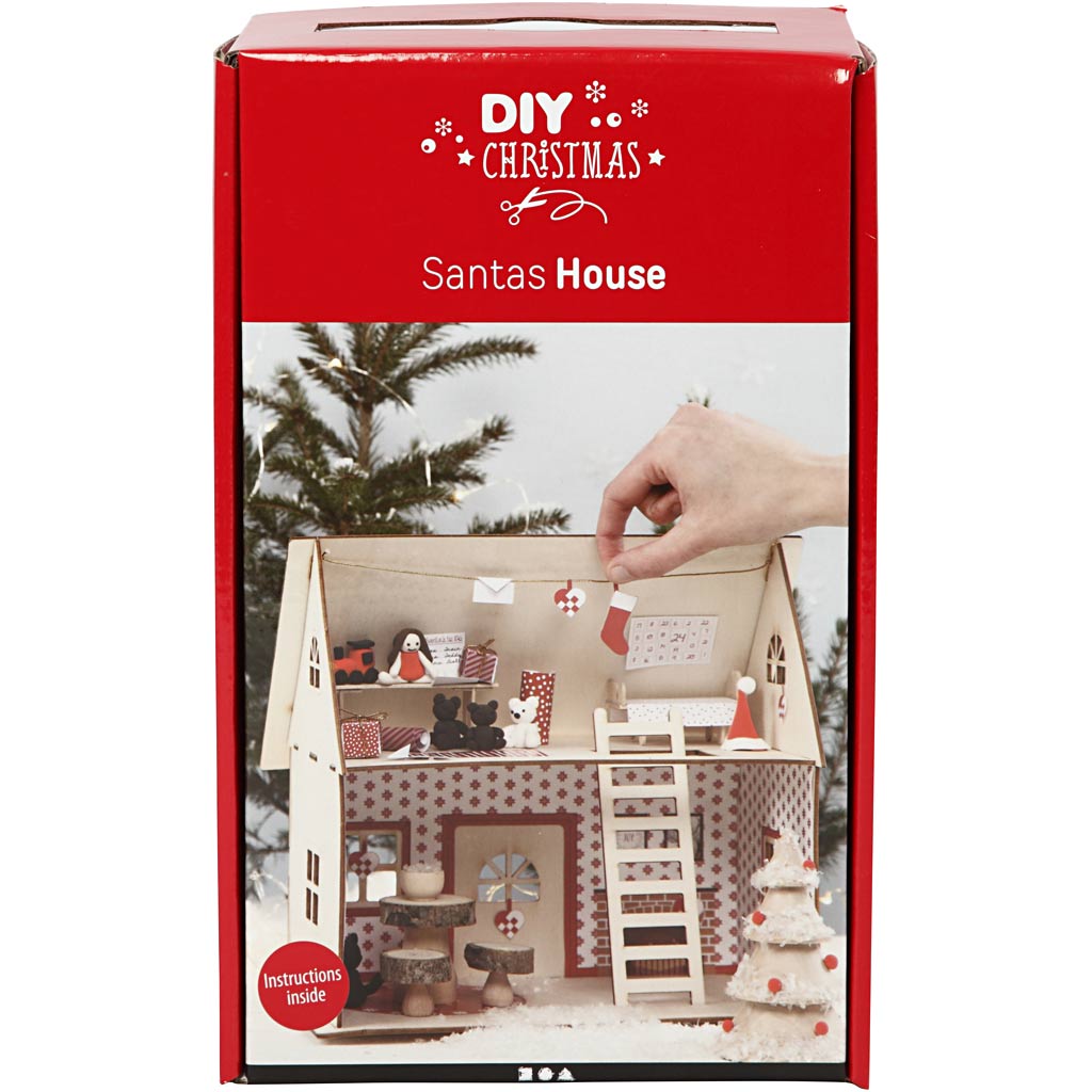 Ensemble de loisirs pour entreprise créative, maison du Père Noël