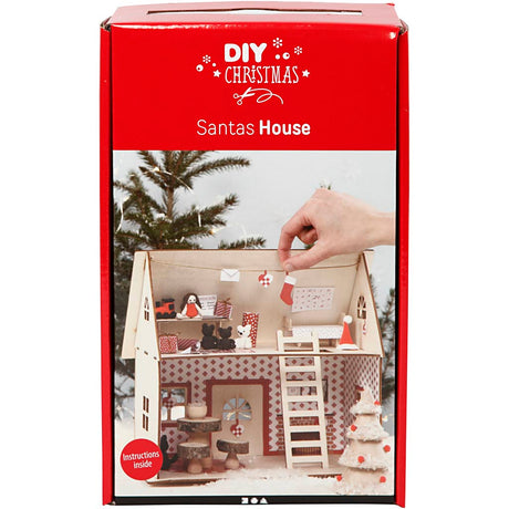 Ensemble de loisirs pour entreprise créative, maison du Père Noël