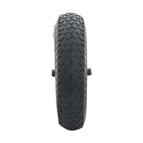 Roue 16x4 400x8 avec bord en acier rouge complet avec essieu