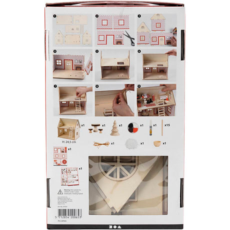 Ensemble de loisirs pour entreprise créative, maison du Père Noël