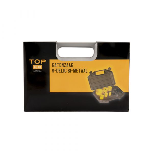 Topgear Hole Saw Bi-Metal de 9 pièces
