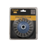 Surface de la brosse en acier 100 mm, cloque