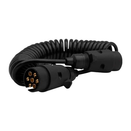 Câble en spirale 7 p. + 12v plugs