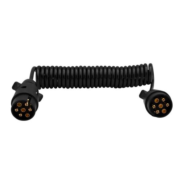Câble en spirale 7 p. + 12v plugs