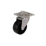 Engrenage de remorque 4 x roue pivotante 50 mm. noir