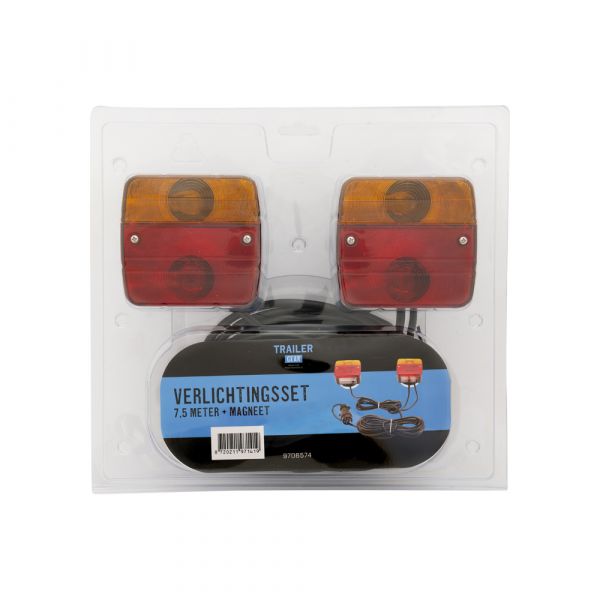 Set di illuminazione trailergeri di trailerger da 7,5 m 7-pin+ magnete