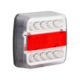 Feu arrière de train de remorque 98x105mm. LED blanche g=r