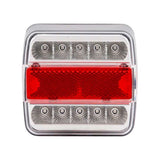 Feu arrière de train de remorque 98x105mm. LED blanche g=r