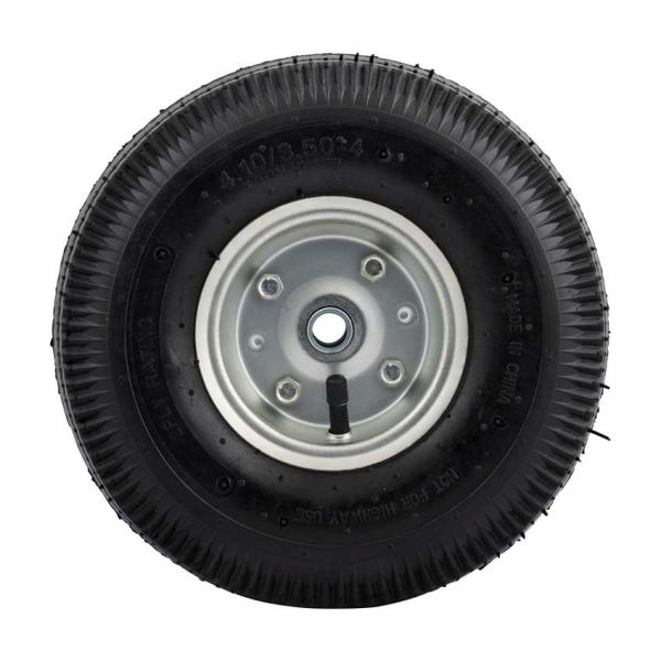 Roue 4,10x3,50 trou d'axe 16 mm. pneumatique