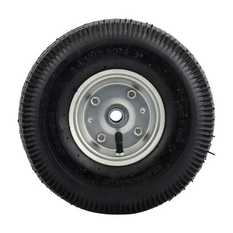 Roue 4,10x3,50 trou d'axe 16 mm. pneumatique