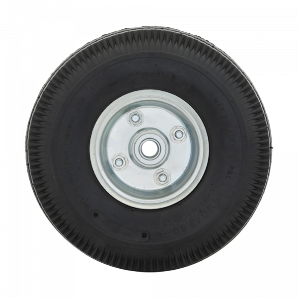 Roue 4,10x3,50 trou d'axe 16 mm. pneumatique