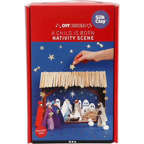 Ensemble d'artisanat de la nativité en bois de la compagnie de création en bois