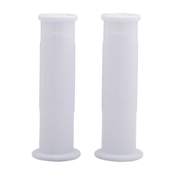 Handle round, white (set of 2)