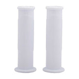 Handle round, white (set of 2)