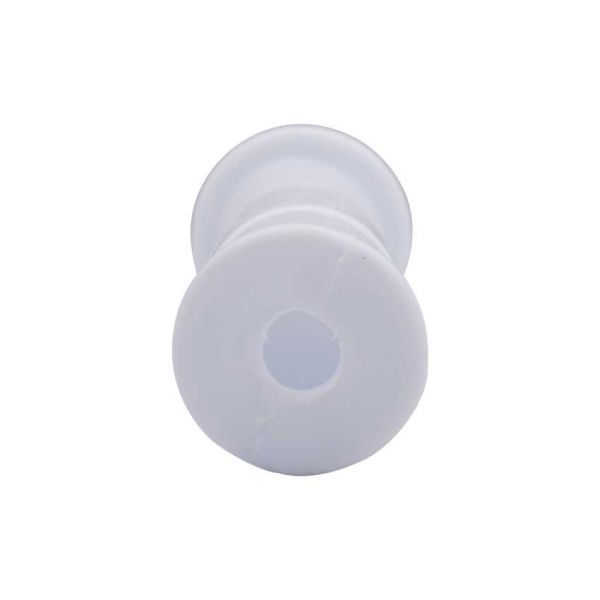 Handle round, white (set of 2)