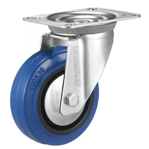 Tarsus Zwenkwiel 100 mm. bleu