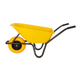 Brouette bidon plastique jaune 85 litres HQ anti-fuite