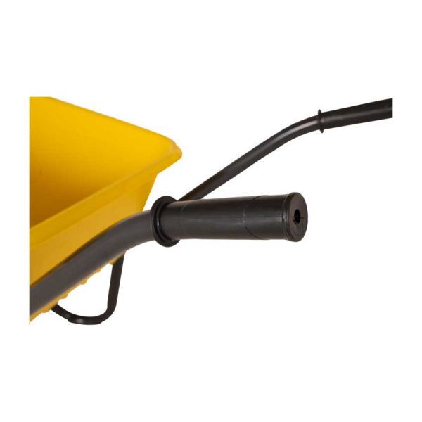 Brouette bidon plastique jaune 85 litres HQ anti-fuite