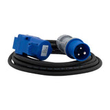 Cee extension cable 5 m. With DuoStekker