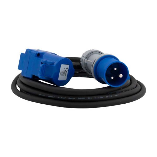 Câble d'extension CEE 5 m. Avec Duostekker