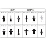 Topgear Topgear Interior Fixing Clips Asd. 350 pièces