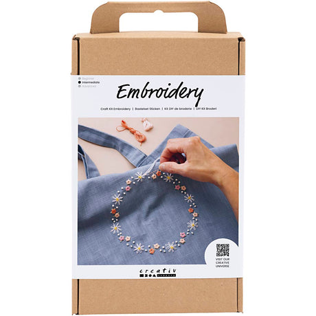 Creativ Company Hobbyset broderie Pigeon Bleu