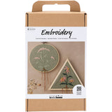 Creativ Company Hobbyset broderie Cadre de broderie verte poussiéreuse