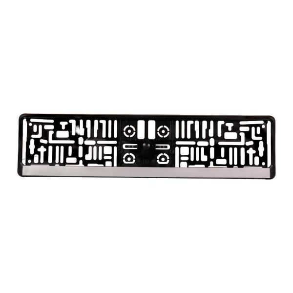 Porte-plaque d'immatriculation argent