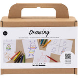 Creativ company mini kit de loisirs dessin, échantillons, 1 boîte