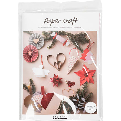 Société créative https : www.ccobby.nl paquet de découpe-christmas-natural-red-white-1-box