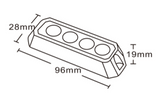 LED de lampe flash 10-30 volts 4 LED