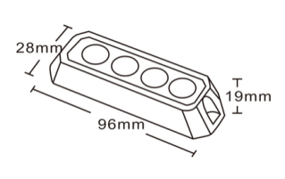 Lampe Flash LED proline 10-30 volts 4 LED