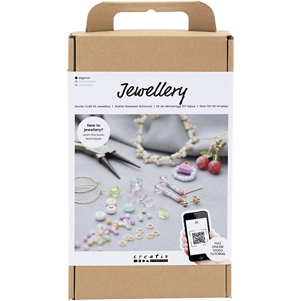 Creativ Company Starter Hobbyset Bijoux avec des perles