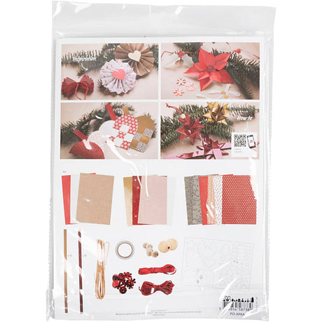 Société créative https : www.ccobby.nl paquet de découpe-christmas-natural-red-white-1-box