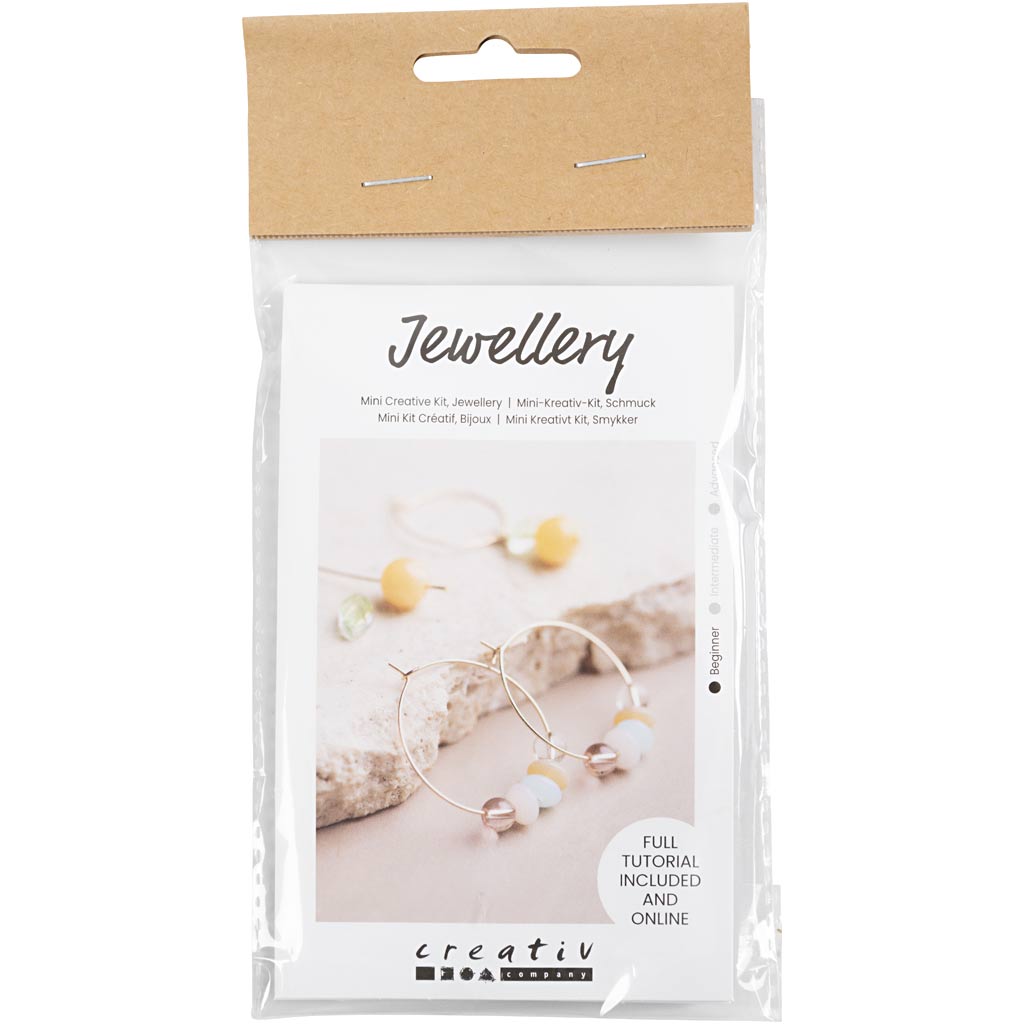 Creativ Company Mini Hobbyset Boucles d'oreilles avec des perles