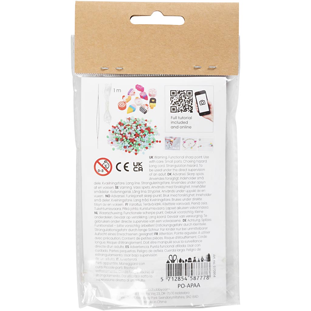 Creativ Company Mini Hobbyset Bijoux Bracelet et bague élastique