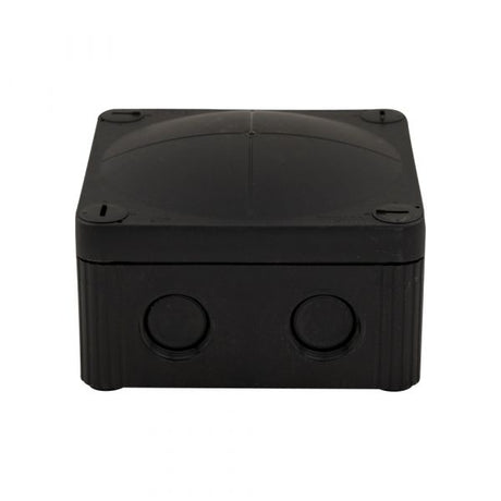 Boîte de câbles noire + 3x presse-étoupe.