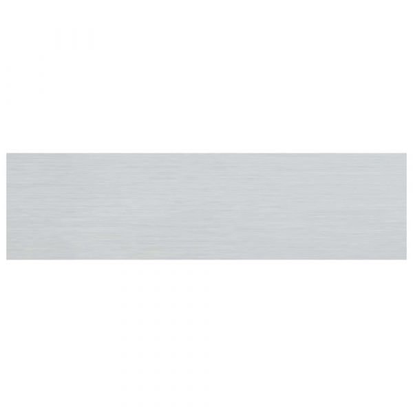 Plaque aluminium sans impression - 165x44 mm autocollante.