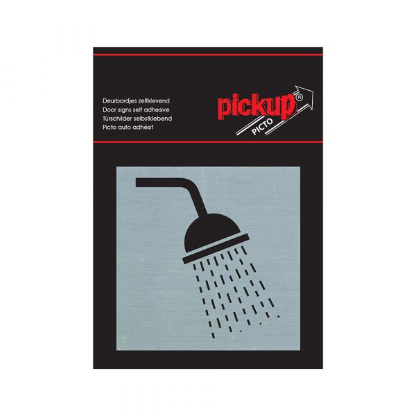 Panneau de douche en aluminium - 80x80 mm autocollant.