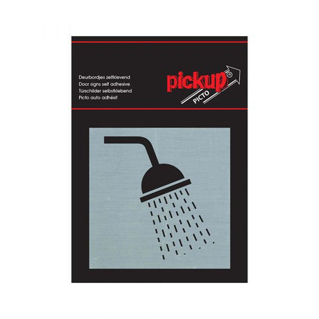 Panneau de douche en aluminium - 80x80 mm autocollant.