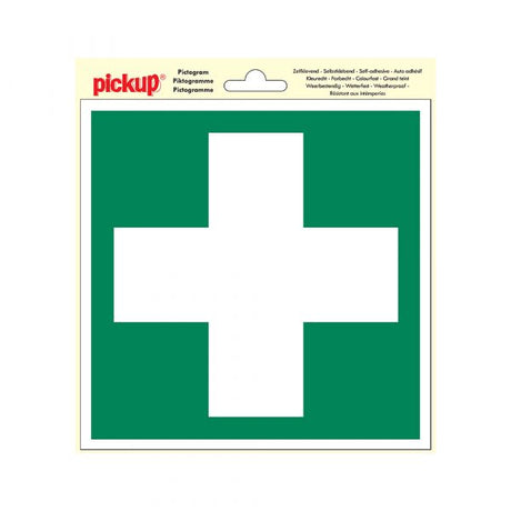 Autocollant de premiers secours - 200x200 mm.