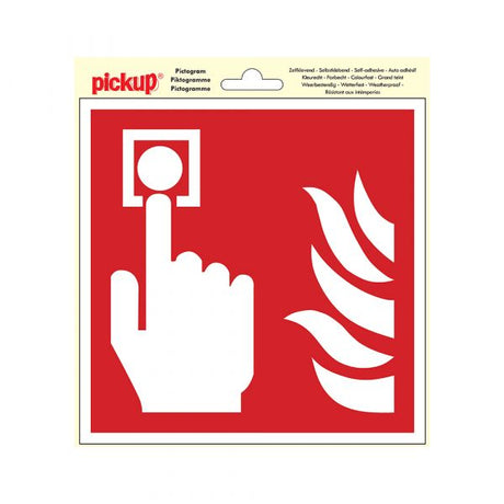 Autocollant de localisation de détecteur d'incendie - 200x200 mm.