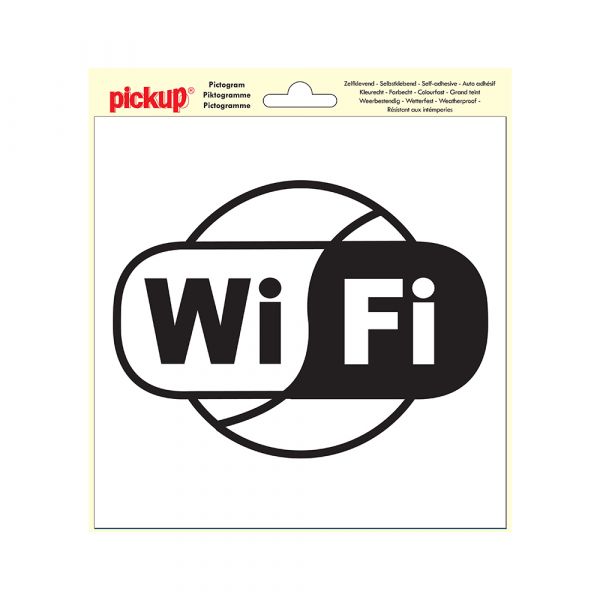 Autocollant wifi - 200x200 mm.