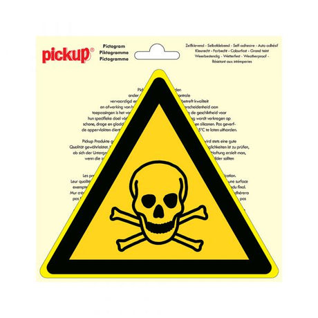 Autocollant substances toxiques - Triangle de 200 mm.
