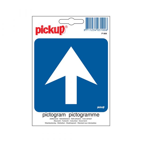 Autocollant de circulation à sens unique - 100x100 mm.