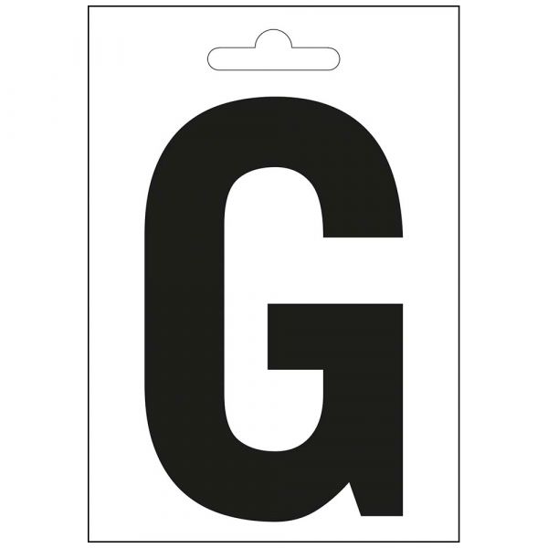 Lettre Nautic g noire 100 mm.